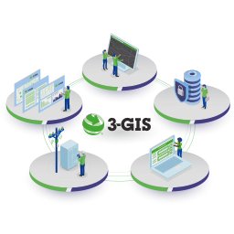 3-GIS logo